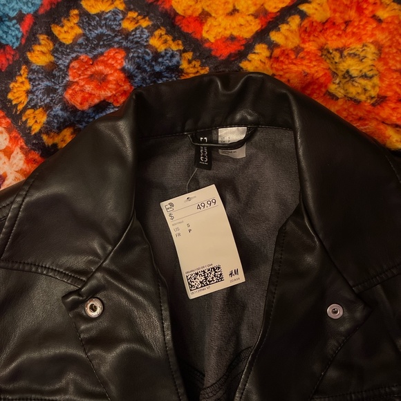 Leather Jacket with Belt - Picture 2 of 4